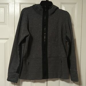 Athleta Dark Gray Fleece Jacket